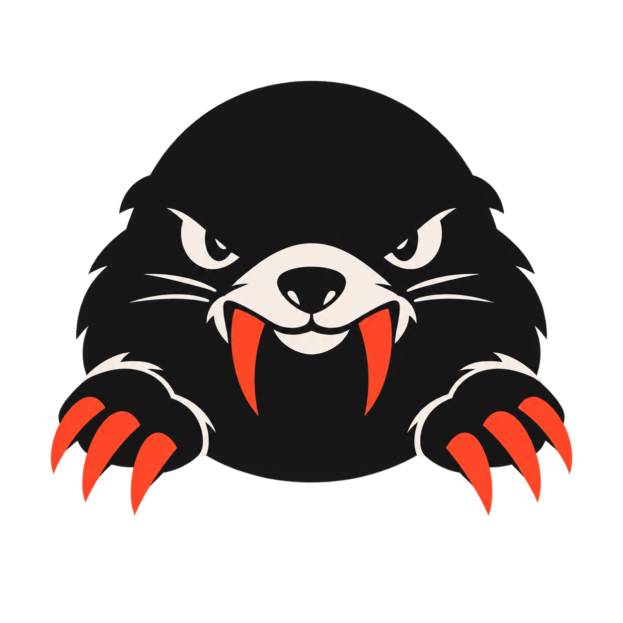Mole Fang, a black mole with red claws and fangs